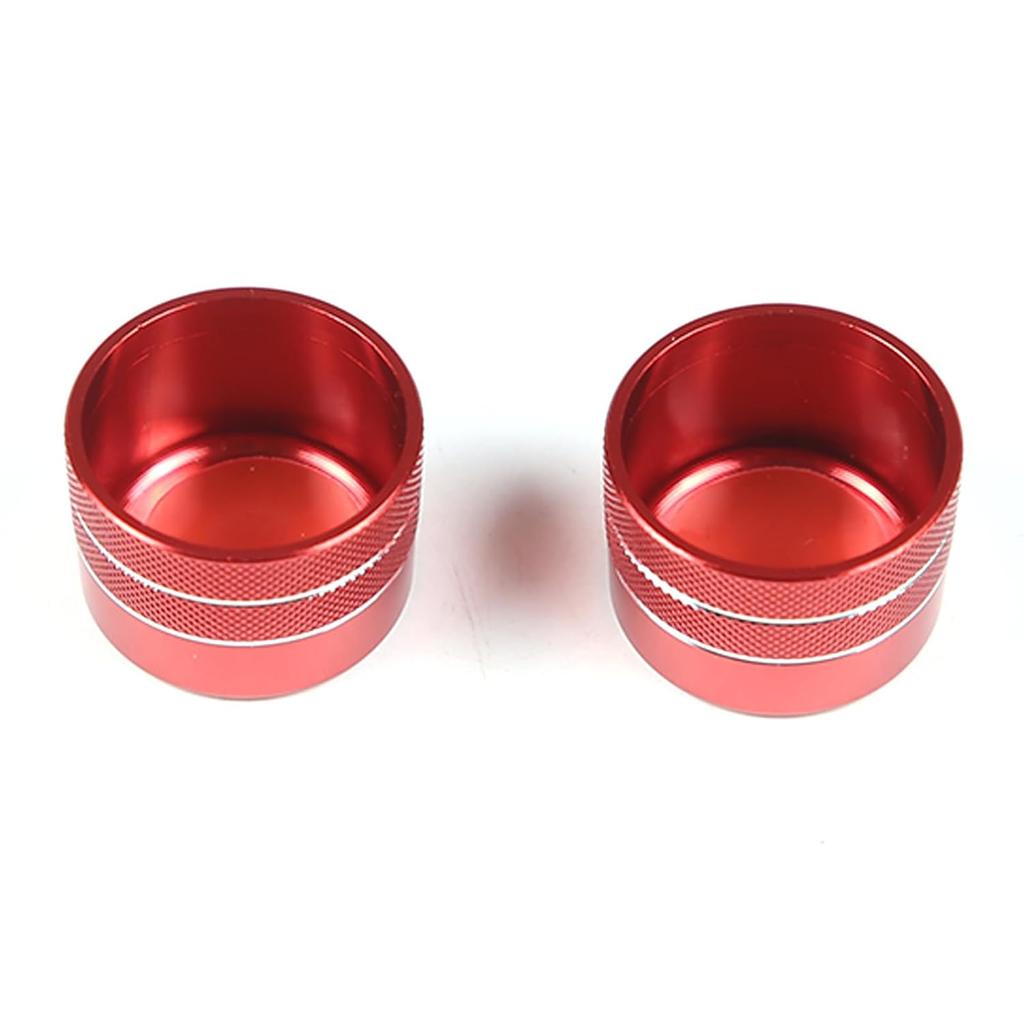2PCS Air Conditioning Vent Knob Cover Compatible with INEOS Grenadier 2020-2024 Air Condition Knob Trim Aluminum Alloy Car Decorative Knob Cover