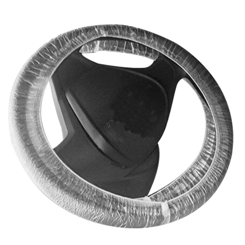 100pcs Disposable Steering Wheel Covers Waterproof & Anti-Slip Protectors for Car Truck, Mechanics, Valet & Fleet Hygiene