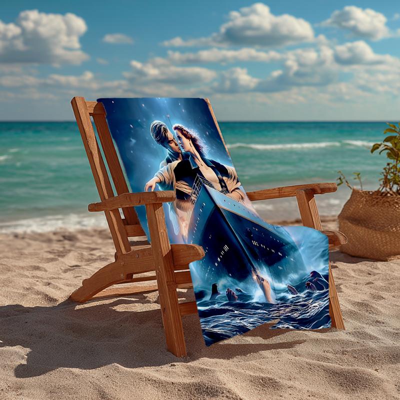 Titanic Fashion Beach Towel: Ideal for Summer Adventures Soft, Absorbent and Quick Drying Suitable for Swimming and Bathing