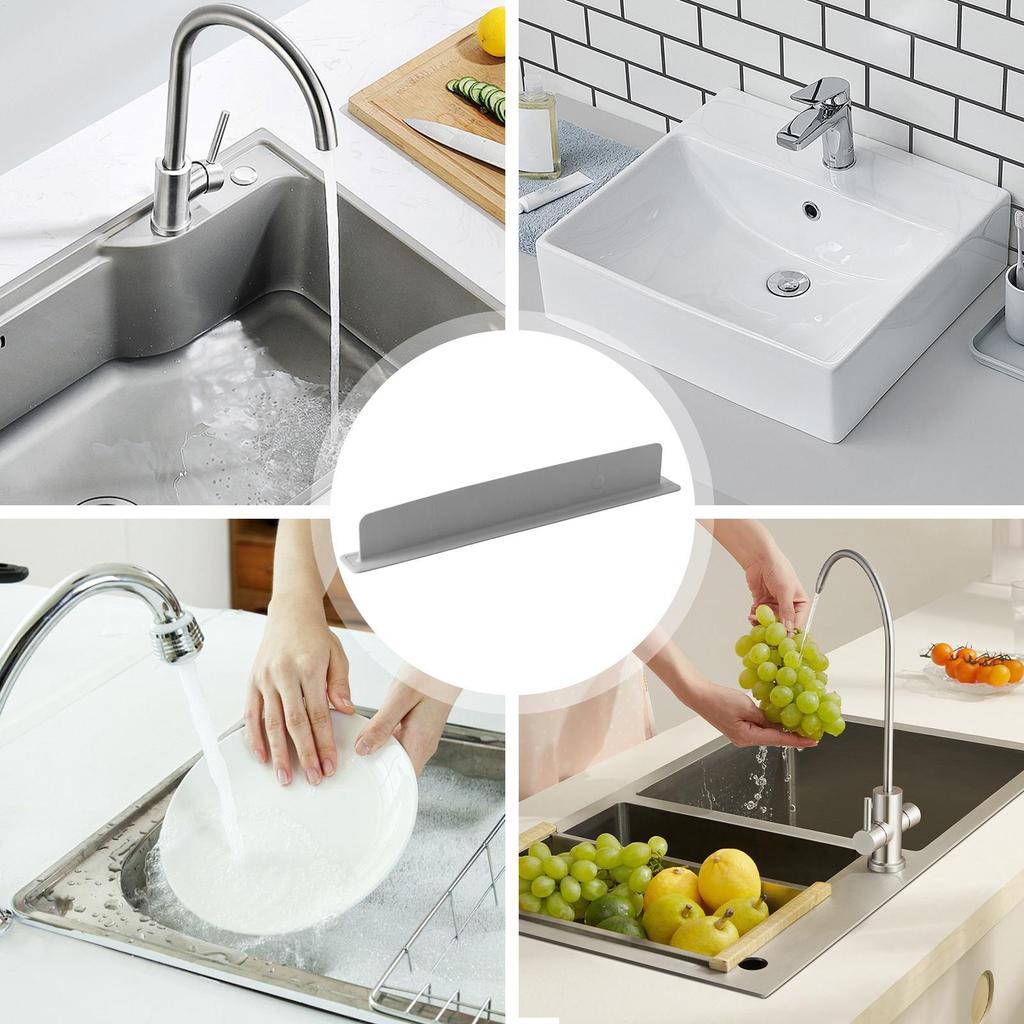 Splash Guard for Bathtub Bathroom Counter Water Splash Guard Suction Cup Barrier Bathroom Accessories for Hygiene Home House RV