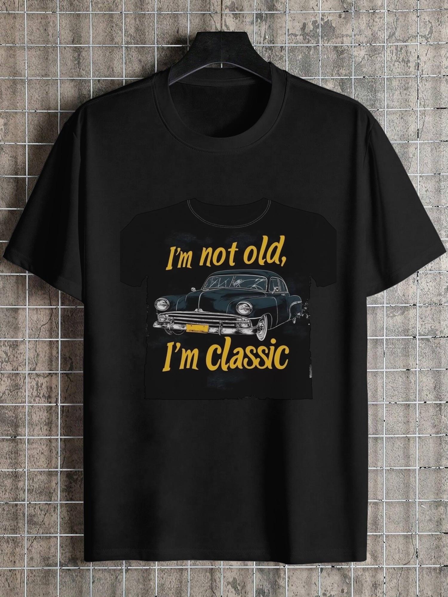 

1pc classic vintage car graphic T-shirt M