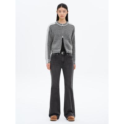 Teen Washed Long Bootcut Denim Pants Ash