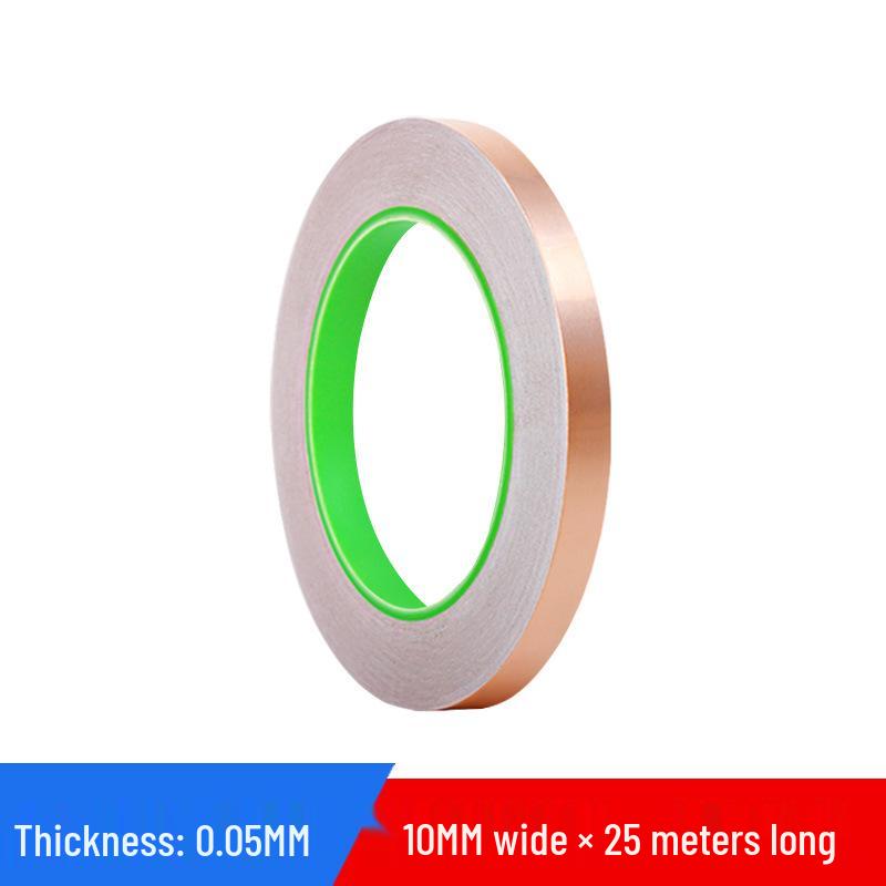 Double-Sided Conductive Copper Tape for Shielding, DIY Circuit Mods, Heat Dissipation, and Temperature Resistance