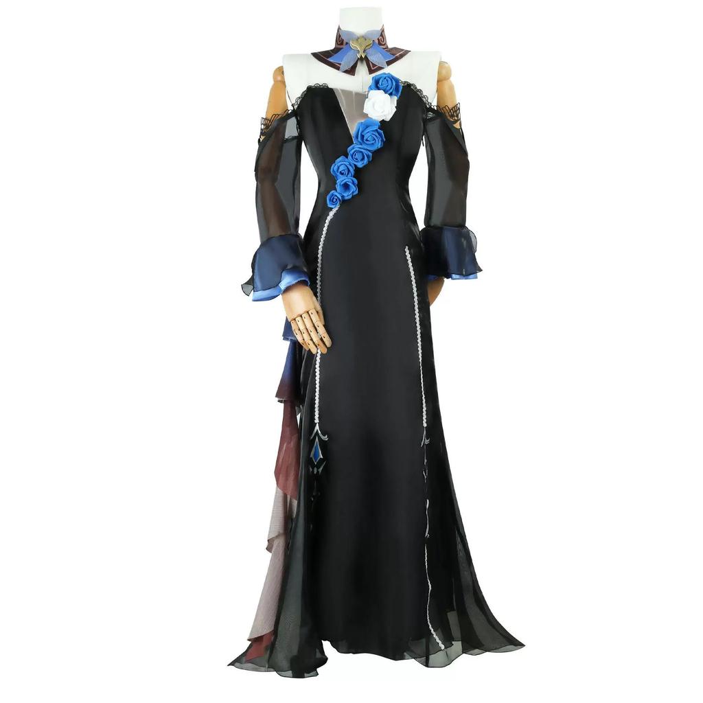 Genshin Impact Cosplay Kostým Paruka Vlasy Dámské Taneční Šaty Karnevalová Uniforma Anime Halloween Kostýmy