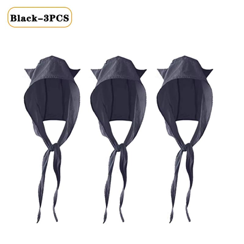 1-10PCS Summer Quick Dry UV Protection Sun Visor Hat for Women with Devil Horns Strap Cat Ear Slimming Outdoor Hiking Beach Cap