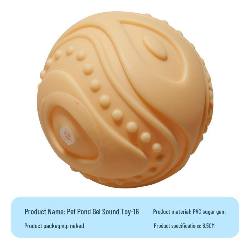 Vinyl Simulation Toy Ball for Small and Medium Dogs - Sounding Pet Ball