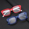 Portable New Fashion Vision Care Antifatigue +100~+400 Diopter Anti-Blue Light Reading Glasses Foldable Present Glasses box