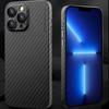 X-LEVEL iPhone 13 Pro korpusam Cietais datora tālruņa vāciņš ar oglekļa šķiedras tekstūras dizainu