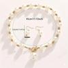 Zircon Pearl Necklace Beaded Earrings Necklace Set New Women's Pearl Jewelry  Anniversary