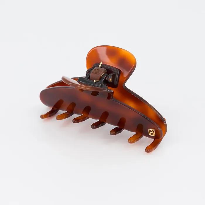 [Alexandre De Paris] Saint-Germain Hair Clip Brown Shell 8.5