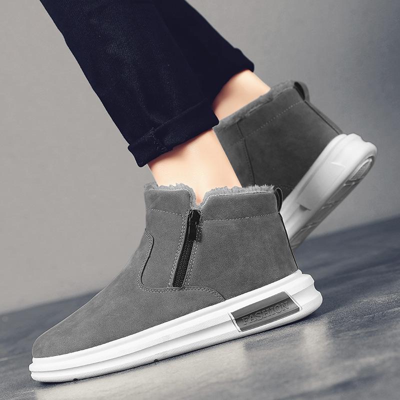 Men's shoes 2025 winter new velvet thickened warm cotton shoes men's outdoor casual fashion cold-proof snow boots