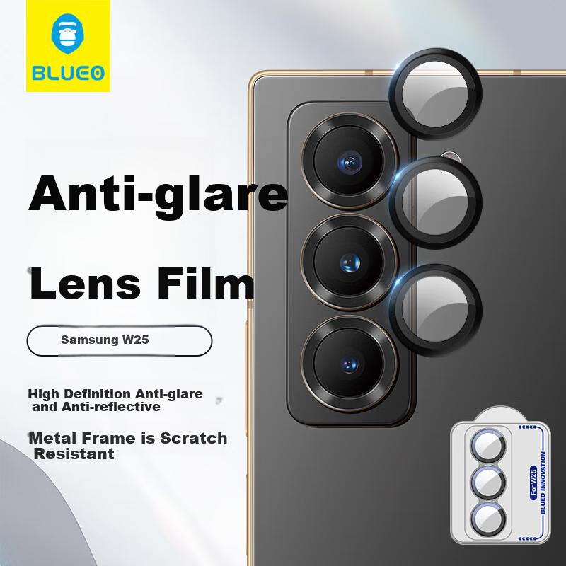 Lens Protector for Samsung W25 Camera, SAMSUNG W25 Rear Camera Protection Film, High-Definition Anti-Glare Anti-Drop Phone Protective Film, Black
