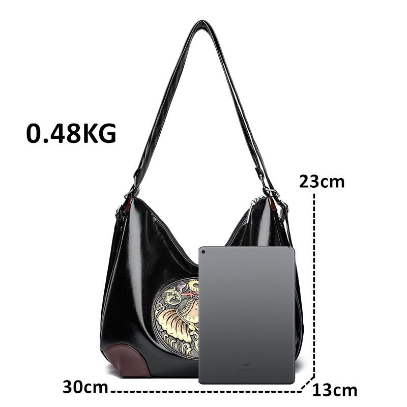 Genuine Luxury Leather Large Capacity Shoulder Bag Brand Women Top Quality Handbags Luxury Commute Tote Multifunction Backpack