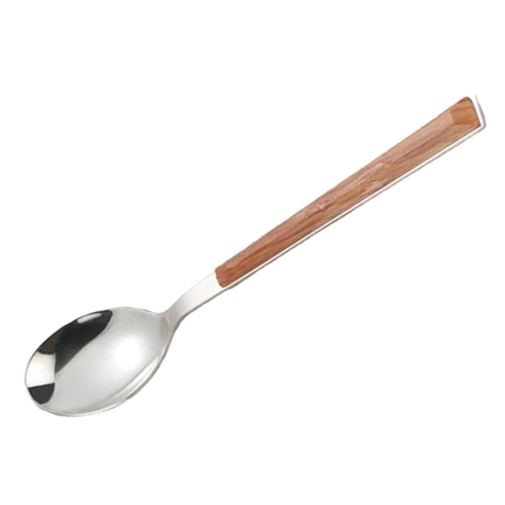 High Quality Stainless Steel Cutlery Flatware with Wooden Handle for Camping