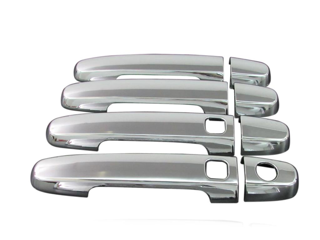 BRIGHTZ Chrome Outer Door Handle Covers for Toyota Camry ACV30 and ACV35 Full Smart Key Compatible 456 Series, Coverage, [COR-NOBU-FS-A2B2C1D3]
