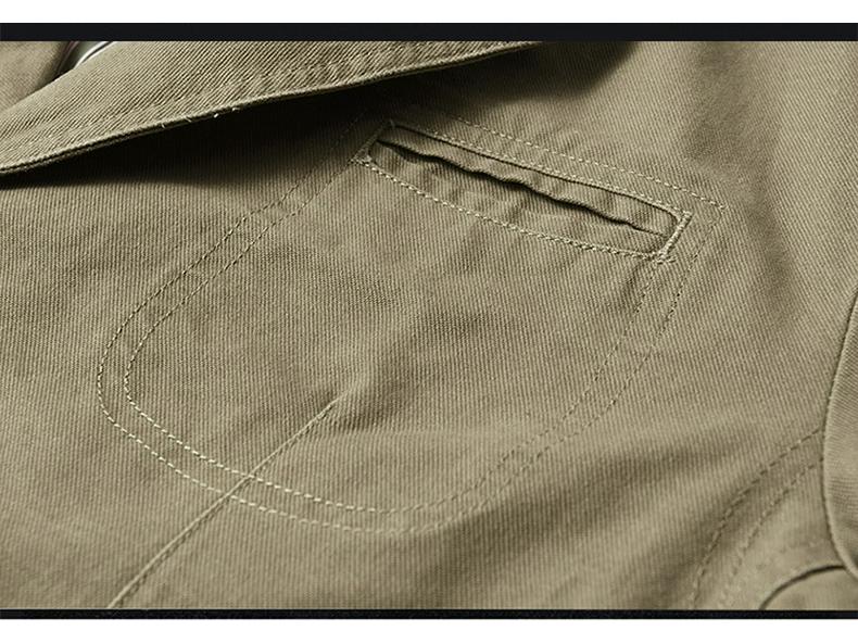 Men's Plus Size Autumn Cotton Outdoor Business Casual Jacket