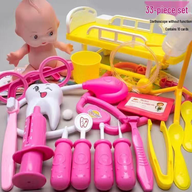 Children's Doctor Kit: Simulation Stethoscope, Injection, Pretend Play Set for Boys and Girls