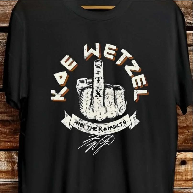 Koe Wetzel signed black T-shirt Short sleeve All sizes L