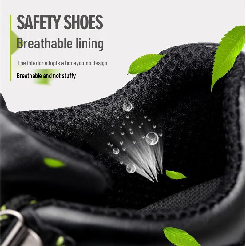 Men's High-Top Anti-Smash Anti-Puncture Safety Shoes