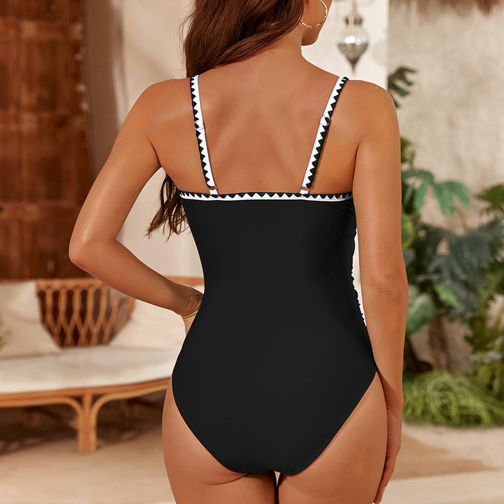 Women's Solid Swimwear Sense Bikini With Chest Pad No Steel Bra Swimwear