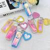 Portable Lipstick Bag Pouch Lip Balm Bag Keychain Holder Creative Lipsticks Protective Cover With Mirror