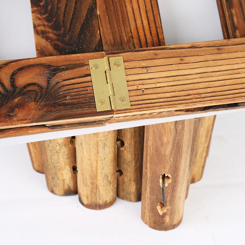 Anti-Corrosion Round Wood Garden Fence Panel