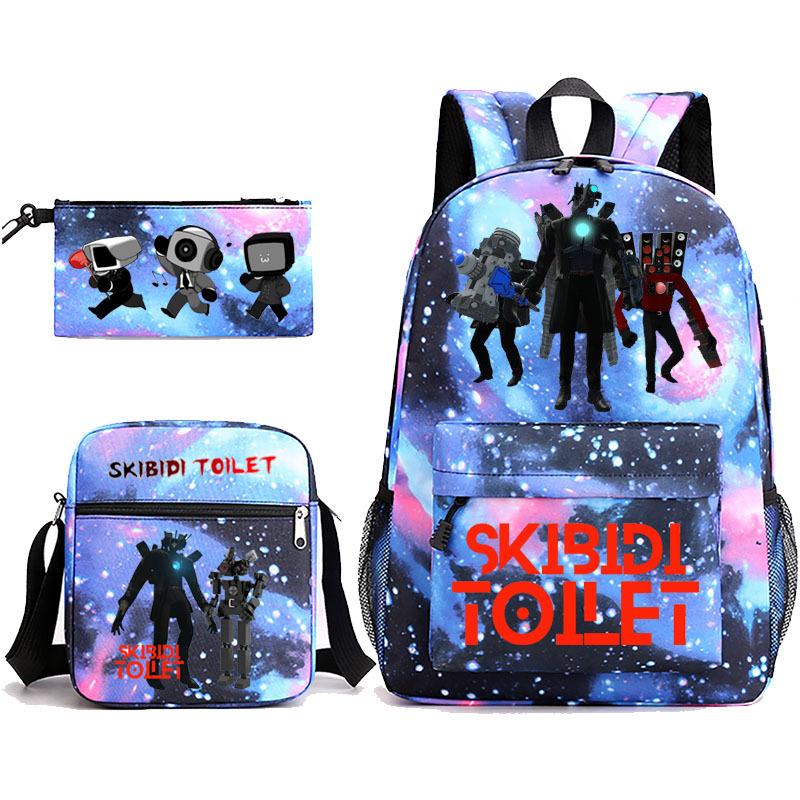 New toilet man spoof primary school backpack