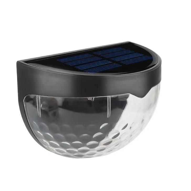 Waterproof Semicircular Solar Garden Wall Lights with Light and Shadow Effect