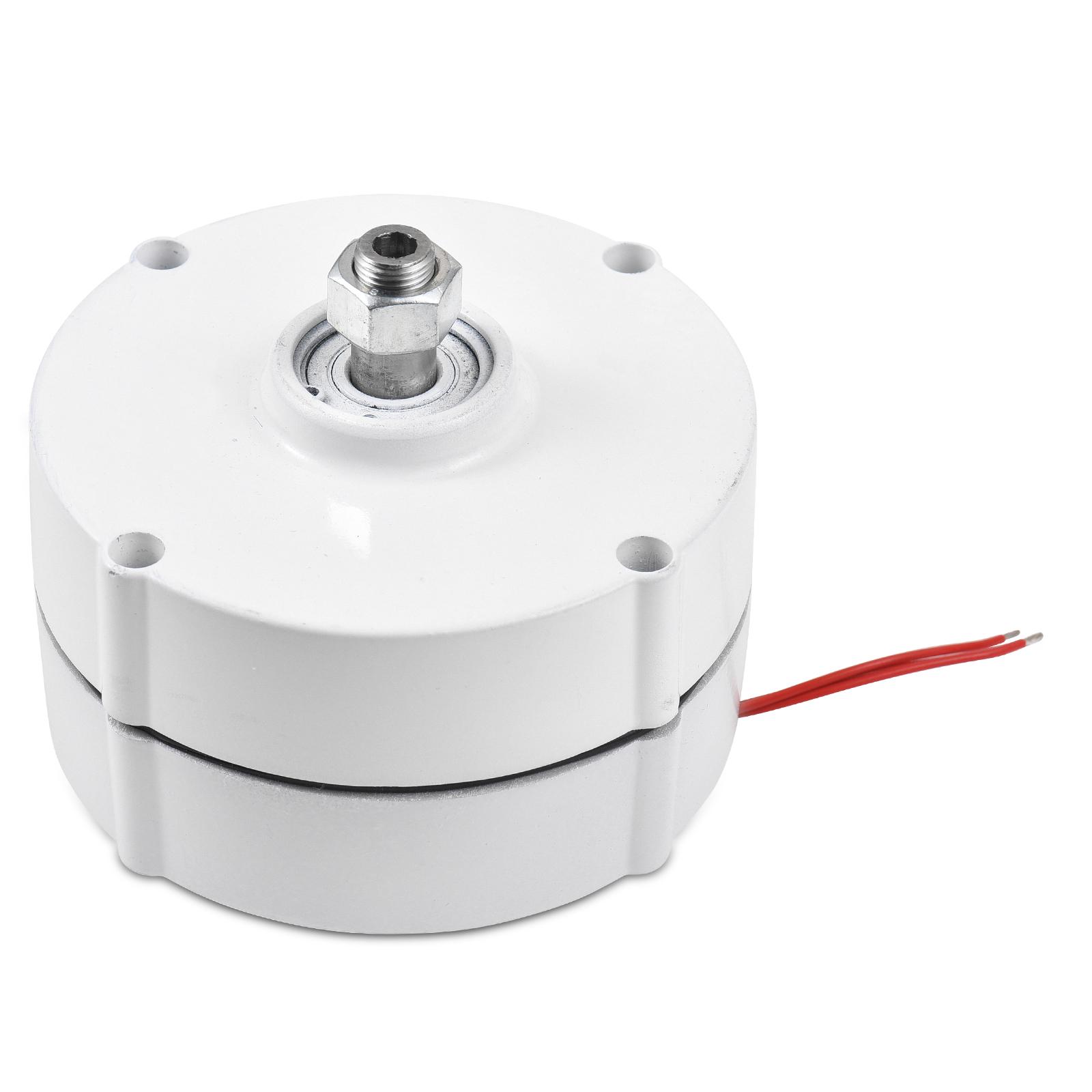 

Трехфазный генератор переменного тока 400 Вт, редкоземельный генератор с постоянными магнитами NdFeB, 750 об/мин, 12 В, высокая скорость NO Controller белый