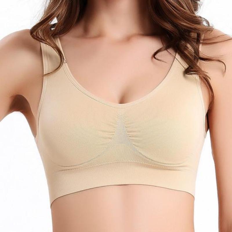 Sports Bra Large Size Seamless Adjustment Underwear Brassiere Tops