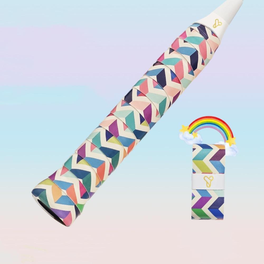 

Panda Flower Badminton Sweatband Sweat-absorbent Racket Grip Tape Badminton Grip Squash Rainbow
