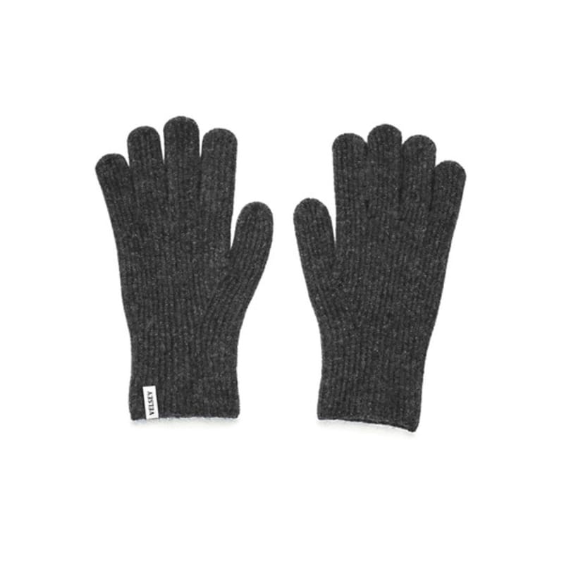 Velsey Wool Blended Classic Lip Glove [GREY]