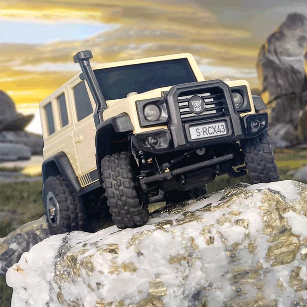 LDARC X43 1:43 Crawler RC Car Simulation Full Time 4WD Climbing Vehicle Toy Desktop Crawler Remote Control Toys RTR Kit Toys