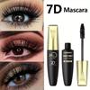 7D Silky Fiber Waterproof Mascara Czarny tusz do rzęs o długotrwałym działaniu, bez grudek i rozmazywania, z oliwkową szczoteczką, nadający rzęsom objętości