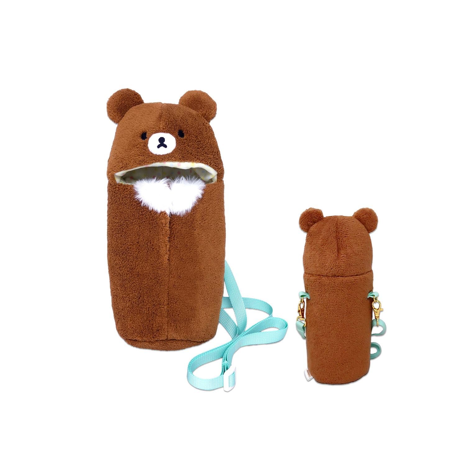 

Naito Design Institute Relax Bear Fluffy PET Bottle Holder Chariot Bear 44081
