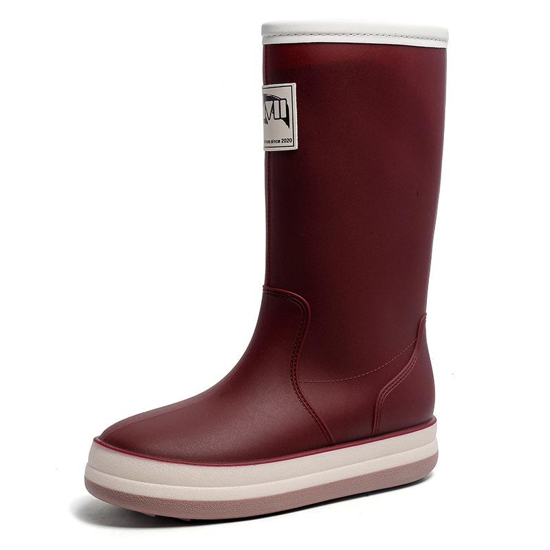 Outdoor rain shoes men, women and children parent-child couple fashion wear waterproof and non-slip water shoes fishing shoes