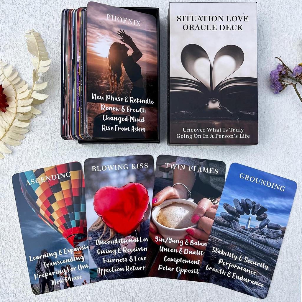 QCFQCF Love Oracle Card Situational Love Oracle Oracle Cards for Clarification Career Deck, Deck, Beginners, Love, Friends, Related.