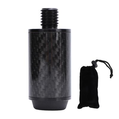 2 Inch Pool Cue Extension Carbon Fibre Billiard Cue Extender with Bumper for Peri Cue Accessories