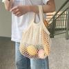 1 Stück tragbare wiederverwendbare Einkaufstasche Netz-Netzbeutel faltbar faltbare Einkaufstasche Obst- und Gemüsetasche
