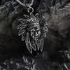 Men's Retro Indian Chief Stainless Steel Pendant
