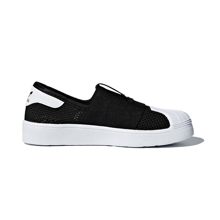 Adidas Originals Superstar Smr 360 C Mesh Comfortable Non-Slip Durable Low-Top Skate Shoes Kids Sneakers Black White Gold DB0924