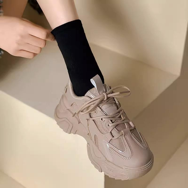 Black Sneakers, New Spring Student Shock Absorption, Light and Not Tired, Dad Running