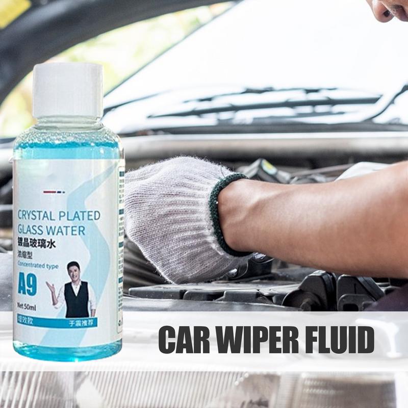 Car Windshield Cleaner Fluid 50ml Auto Glass Cleaneing Washer Fluid Portable Windshield Windscreen Washing Supplies
