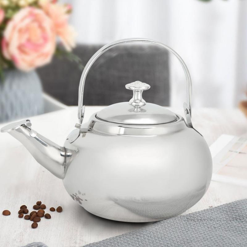 S Non-Magnetic Coffee Tea Pot Water Kettle with Filter for Restaurant Home Use Stainless Steel Tea Pot Tea Kettle