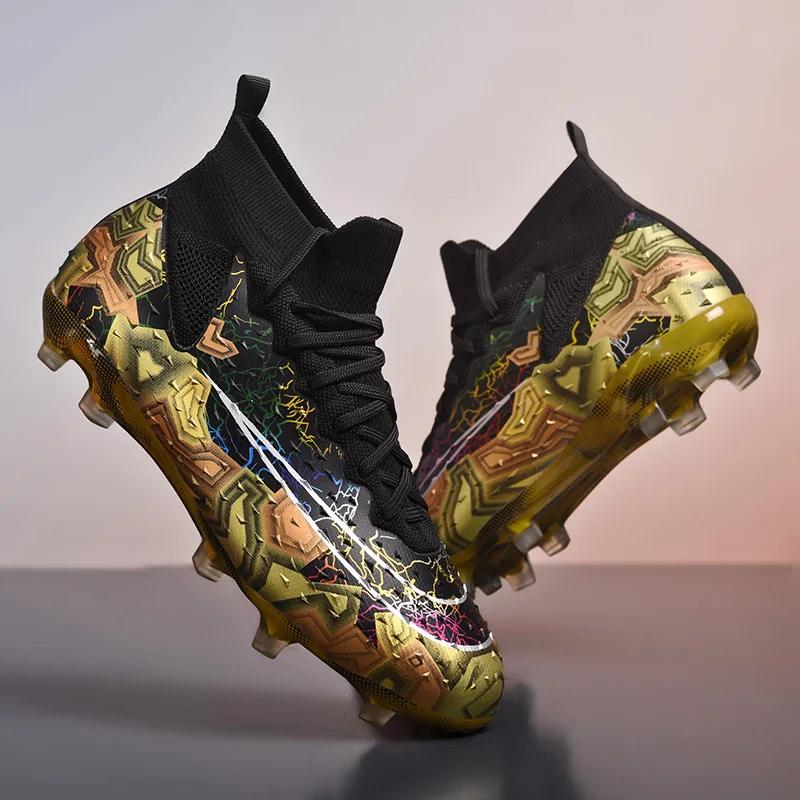 Fashion Men Football Boots Futsal Professional Original Society Football Boot TF/FG Artificial Grass Soccer Shoes for Men and Women