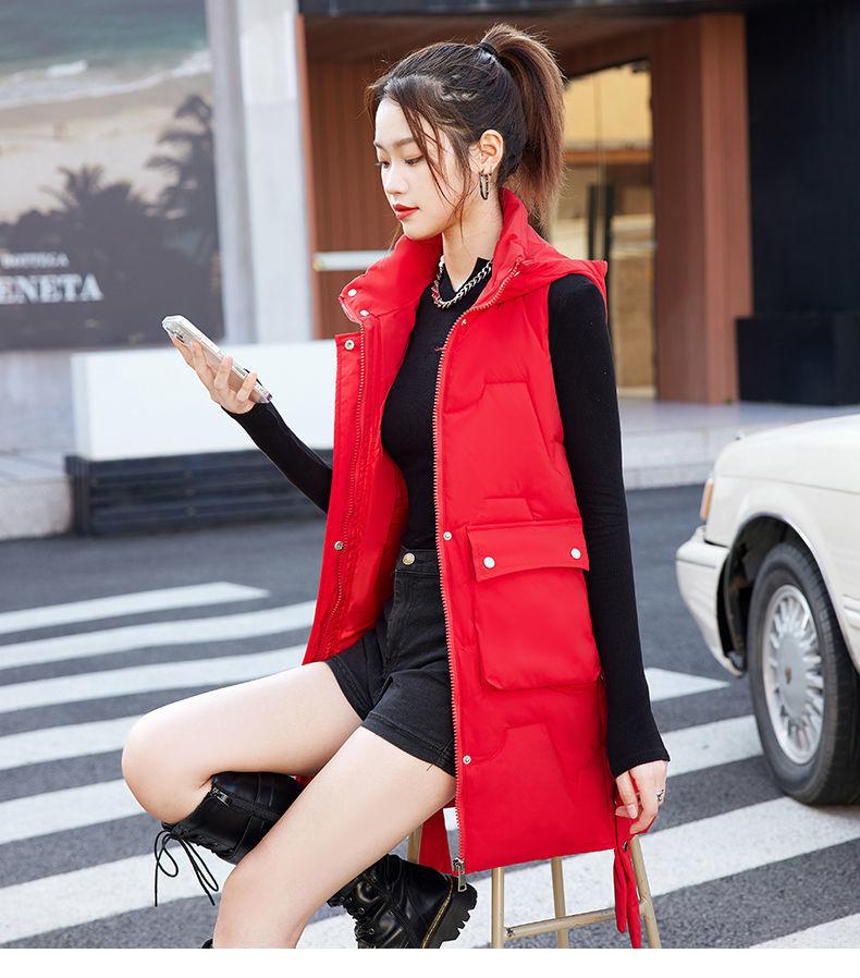 Autumn and winter down cotton vest women's Korean version of thin vest with vest and vest jacket