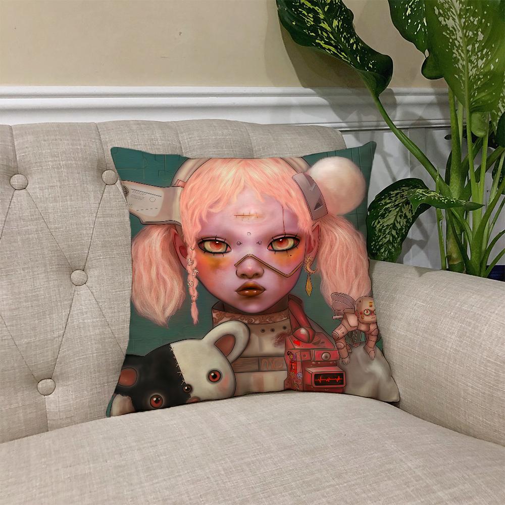B-Bring M-Me Band H-Horizons cushion cover Square Sofa Cushion Cover Casual Skin-Friendly Comfortable Pillow Cover