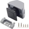 Heavy-duty Push Button Latches for Cabinets And Boats, Black Gray