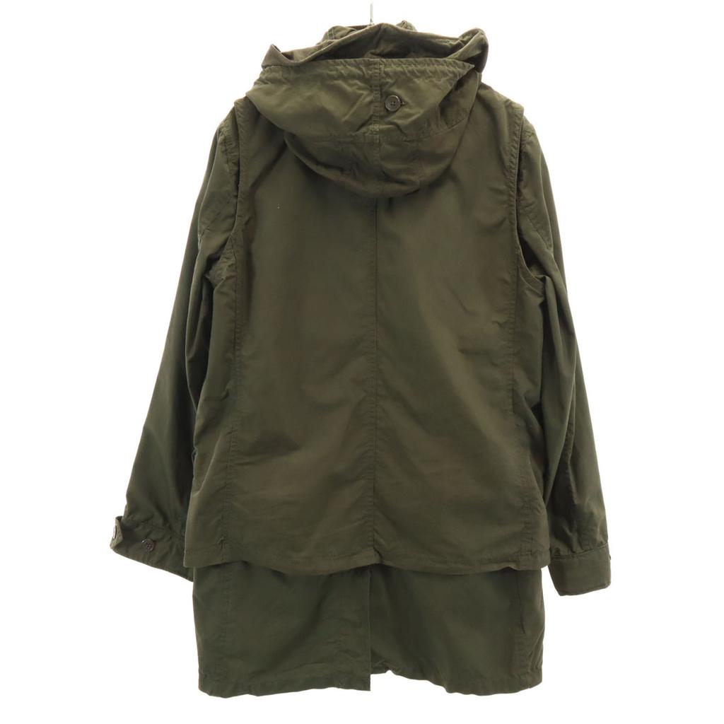 Nano Universe 2WAY Mod Coat 40 Khaki Spring Women Used