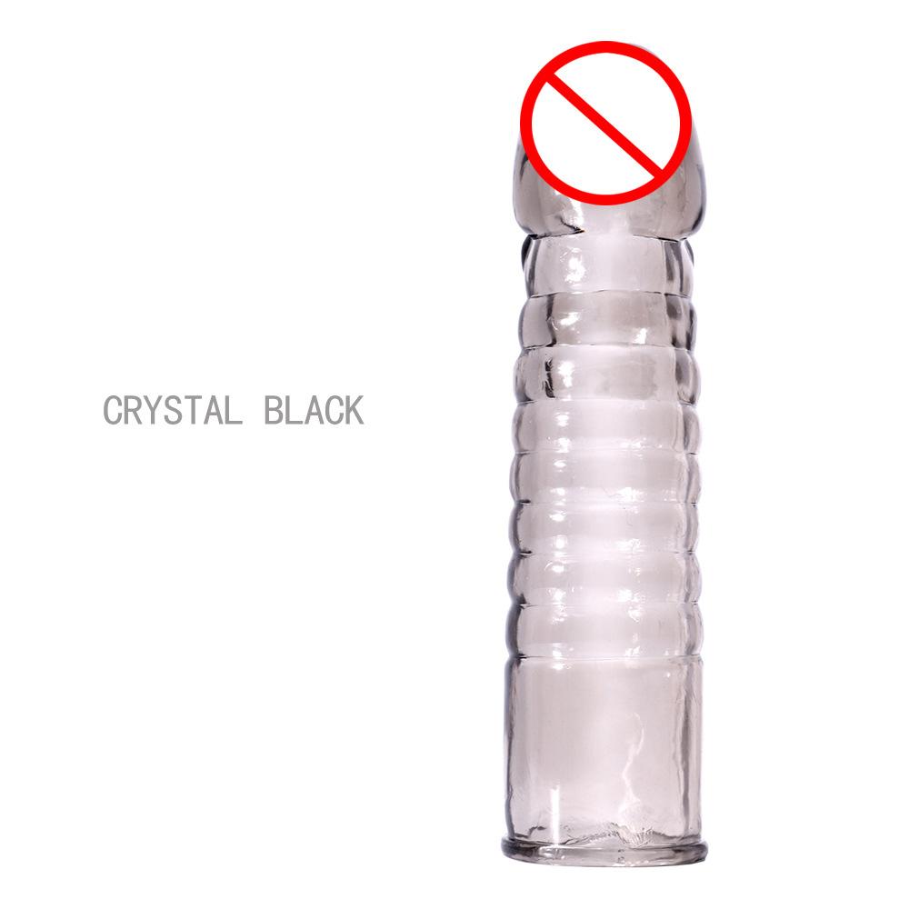 Crystal Penis Sleeve Prezervative reutilizabile pentru bărbați Mărirea penisului Extensor de penis Produse erotice intime Produse pentru adulți Sex Shop